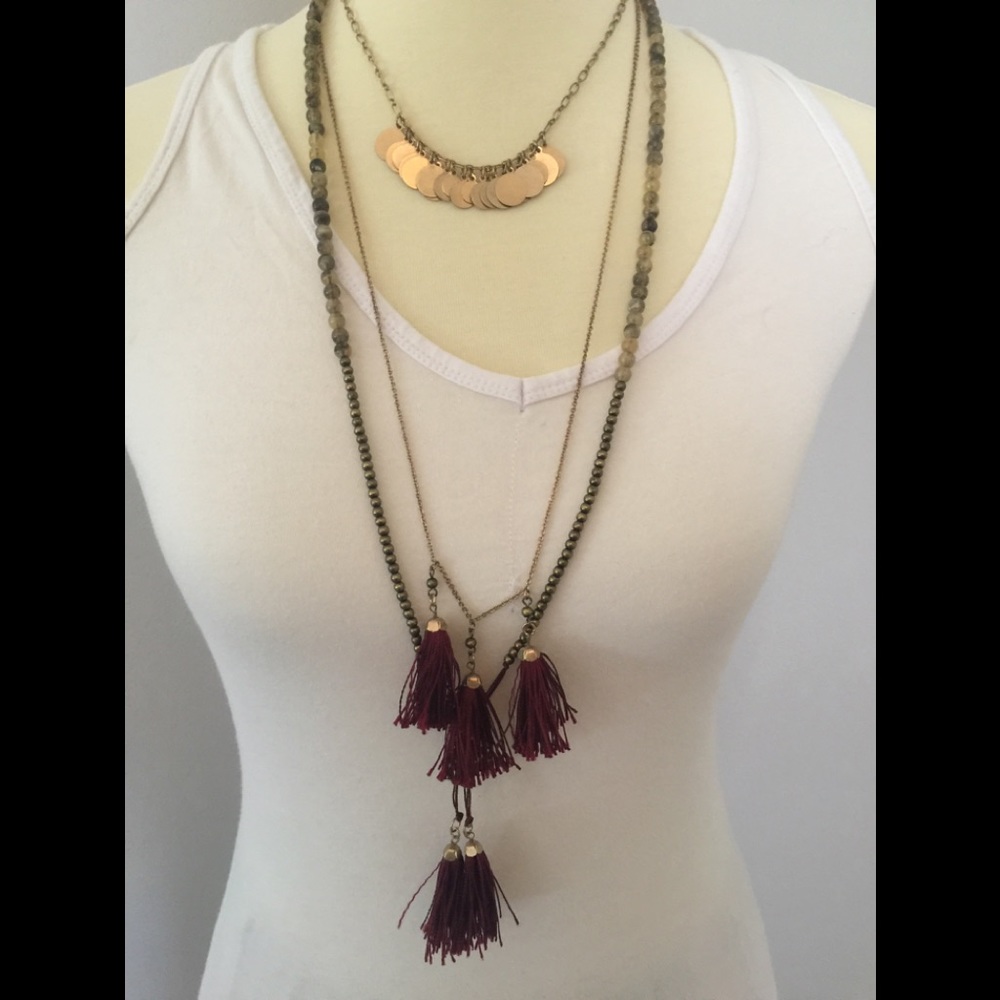 Tommy Bahama Tassel long necklace